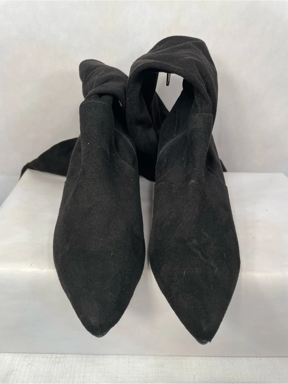 a new day Black Over-the-Knee Block Heel Boots